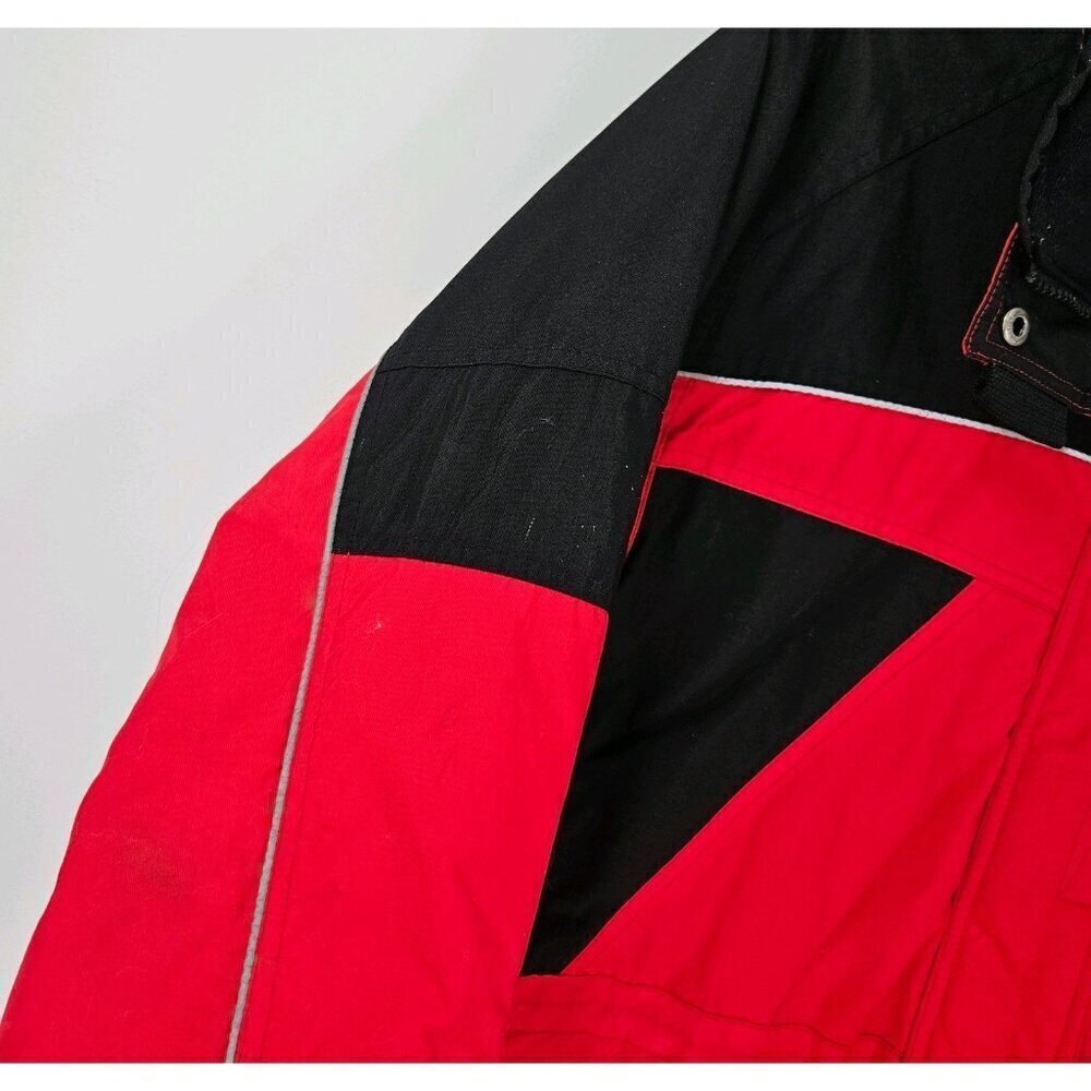 Cabela's Women Anorak Red/Black Coat No Hood Thinsulate Insulation Lined Sz L - Picture 8 of 9